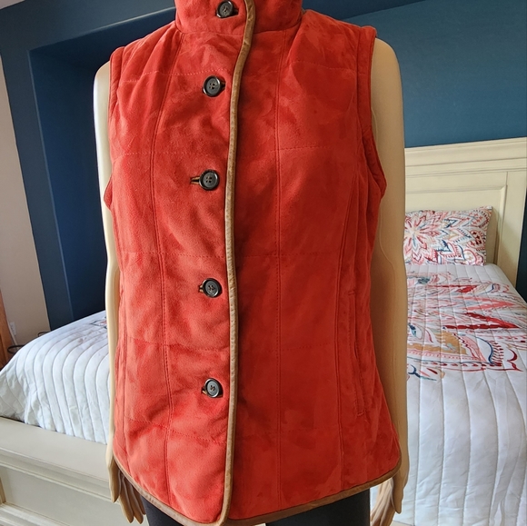 LONE PINE LEATHER VEST SZ M - Picture 5 of 15